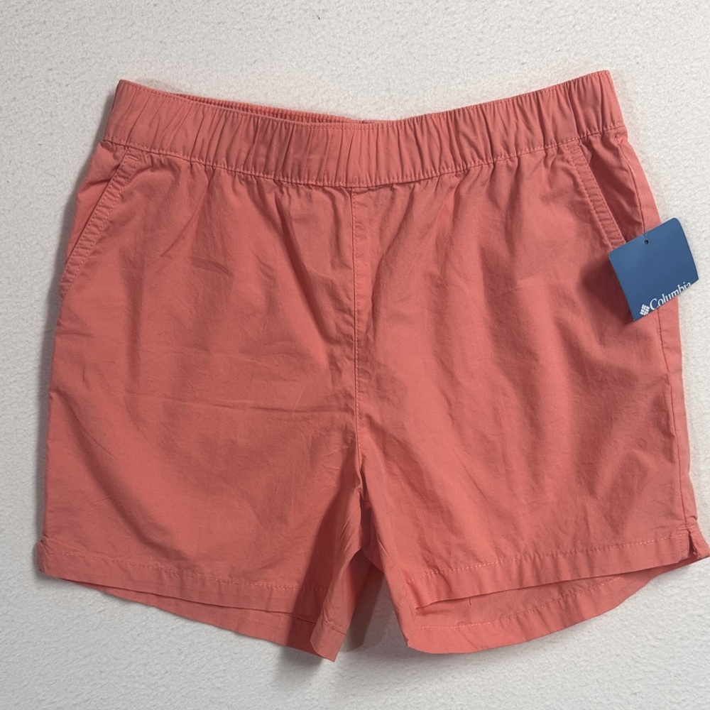 Columbia Youth Coral “Washed Out” Style Shorts Youth Size 10/12 Coral Color